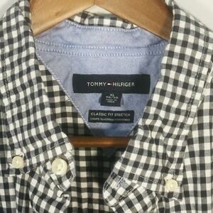 Tommy Hilfiger Blue Checkered Long Sleeve Button-Down Men's Size XL